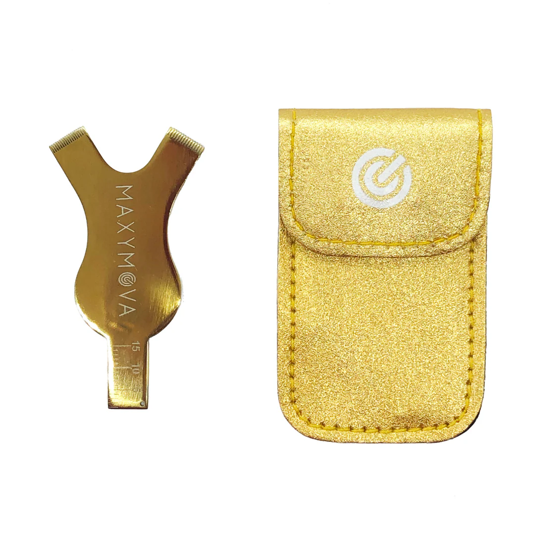 Golden Y Metal Tool – Kirpik Lifting için Hassas Tarak ve Ölçü Cetveli